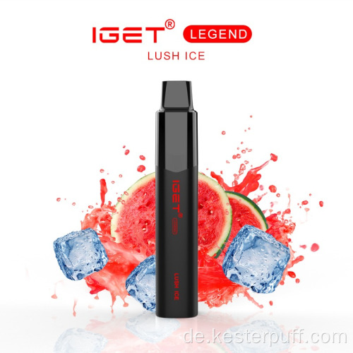 Iget Legende 4000 Puffs Einweg -Vape Vape Blaubeereis